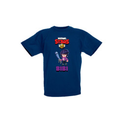 Детска тениска, Tralala, Brawl Stars Bibi, Тъмносин, 5-6 г.