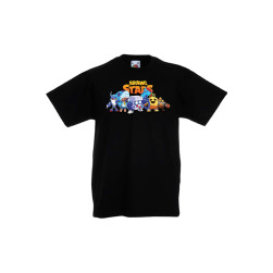 Детска тениска, Tralala, Brawl Stars Brawl Stars Heroes, Черен, 9-11 г.