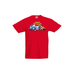 Детска тениска, Tralala, Brawl Stars Brawl Stars Heroes, Червен, 9-11 г.