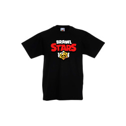 Детска тениска, Tralala, Brawl Stars Brawl Stars Logo, Черен, 9-11 г.