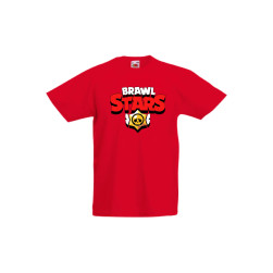 Детска тениска, Tralala, Brawl Stars Brawl Stars Logo, Червен, 9-11 г.