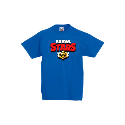 Детска тениска, Tralala, Brawl Stars Brawl Stars Logo, Син, 9-11 г.