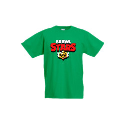 Детска тениска, Tralala, Brawl Stars Brawl Stars Logo, Зелен, 9-11 г.