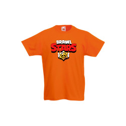 Детска тениска, Tralala, Brawl Stars Brawl Stars Logo, Оранжев, 9-11 г.