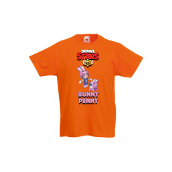 Детска тениска, Tralala, Brawl Stars Bunny Penny, Оранжев, 9-11 г.