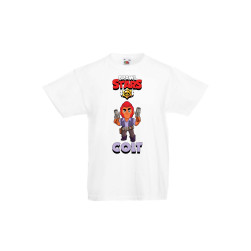 Детска тениска, Tralala, Brawl Stars Colt 1, Бял, 7-8 г.