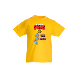 Детска тениска Tralala Brawl Stars Iris, Жълт, 7-8 г.