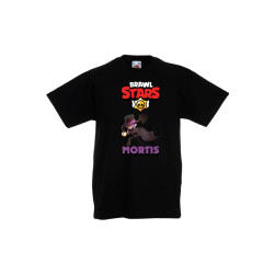 Детска тениска, Tralala, Brawl Stars Mortis 1, Черен, 3-4 г.