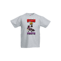 Детска тениска, Tralala, Brawl Stars Mortis 1, Светлосив меланж, 9-11 г.