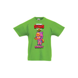 Детска тениска, Tralala, Brawl Stars Sandy, Зелена мента, 12-13 г.