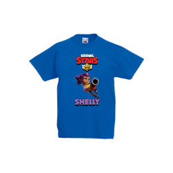 Детска тениска Tralala Brawl Stars Shelly 3, Син, 7-8 г.