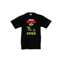 Детска тениска Tralala Brawl Stars Spike 2, Черен, 9-11 г.