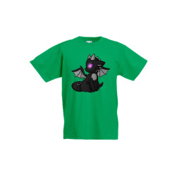 Детска тениска Tralala Minecraft Ender Dragon 1, Зелен, 7-8 г.