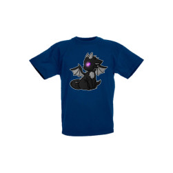 Детска тениска Tralala Minecraft Ender Dragon 1, Тъмносин, 9-11 г.
