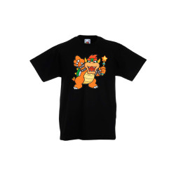 Детска тениска Tralala Super Mario Bowser, Черен, 3-4 г.