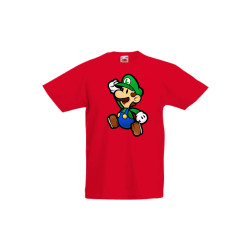 Детска тениска Tralala Super Mario Luigi Mario Paper, Червен, 5-6 г.