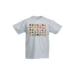 Детска тениска Tralala Super Mario Nintendo Games Heroes, Светлосив меланж,...