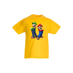 Детска тениска Tralala Super Mario 6, Жълт, 7-8 г.