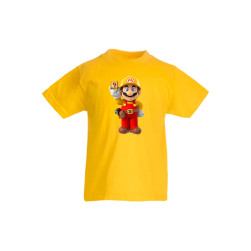 Детска тениска Tralala Super Mario 16, Жълт, 5-6 г.