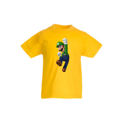 Детска тениска Tralala Super Mario Luigi, Жълт, 12-13 г.
