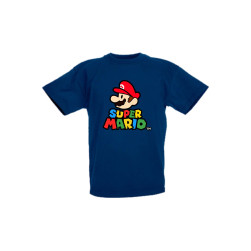 Детска тениска Tralala Super Mario TM, Тъмносин, 5-6 г.