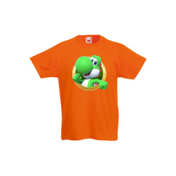 Детска тениска Tralala Super Mario Yoshi 13, Оранжев, 9-11 г.
