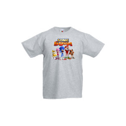Детска тениска Tralala Sonic the Hedgehog Sonic Boom 1, Светлосив меланж, 5...