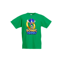 Детска тениска Tralala Sonic the Hedgehog Sonic Dash, Зелен, 12-13 г.