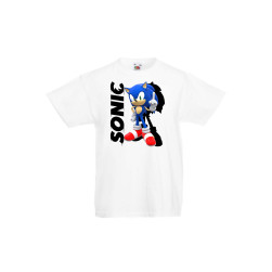 Детска тениска Tralala Sonic the Hedgehog 3, Бял, 5-6 г.