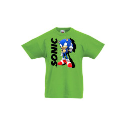 Детска тениска Tralala Sonic the Hedgehog 3, Зелена мента, 9-11 г.