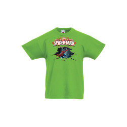 Детска тениска Tralala Spiderman 6, Зелена мента, 7-8 г.