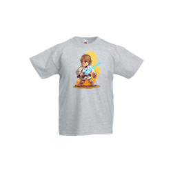 Детска Тениска Star Wars Междузвездни войни Tralala Star Wars Luke, Сив, XS...