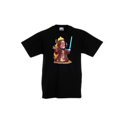Детска Тениска Star Wars Междузвездни войни Tralala Star Wars Obi Wan, Чере...