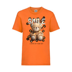 Детска Тениска Cute Cuddly Teddy Bear Tralala Cute Bear Smile, Оранжев, 5-6...