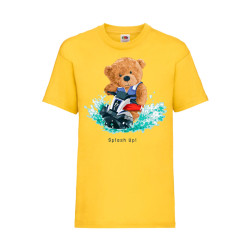 Детска Тениска Cute Cuddly Teddy Bear Tralala Cute Bear Splash Up, Жълт, 5-...