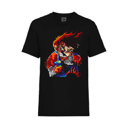 Детска Тениска Super Mario Tralala Mario Flame, Черен, 9-11 г. (140-152)