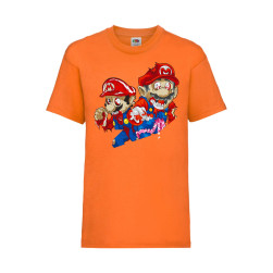 Детска Тениска Super Mario Tralala Mario Zombie 2, Оранжев, 9-11 г. (140-15...