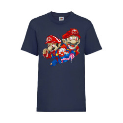 Детска Тениска Super Mario Tralala Mario Zombie 2, Тъмносин, 12-13 г. (152-...