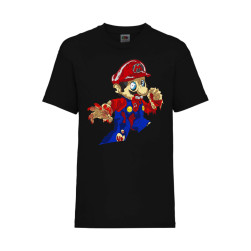 Детска Тениска Super Mario Tralala Mario Zombie 4, Черен, 3-4 г. (104-116)