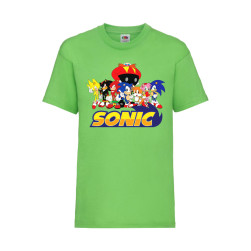 Детска Тениска SEGA Sonic Tales Knuckles Tralala Sonic and friends 002, Lim...