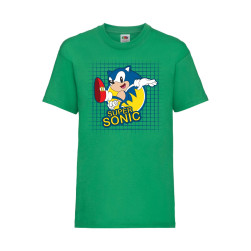 Детска Тениска SEGA Sonic Tales Knuckles Tralala Sonic Super Sonic 005, Зел...
