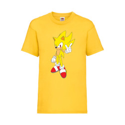 Детска Тениска SEGA Sonic Tales Knuckles Tralala Sonic Super Sonic yellow, ...