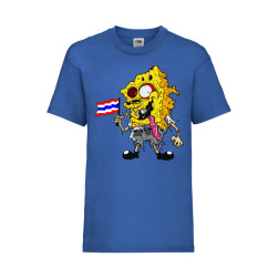 Детска Тениска Tralala SpongeBob Zombie 4, Син, 12-13 г. (152-164)