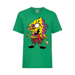 Детска Тениска Tralala SpongeBob Zombie 7, Зелен, 12-13 г. (152-164)
