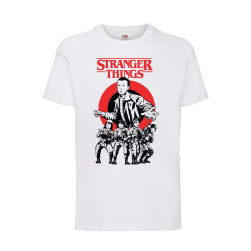 Детска Тениска Tralala Stranger Things 007, Бял, 3-4 г. (104-116)