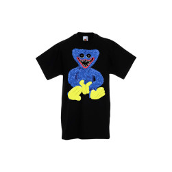 Детска Тениска Poppy Play Time Tralala, Huggy Wuggy 01, Черен, 3-4 г. (104-...