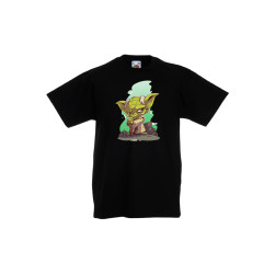 Детска Тениска Star Wars Междузвездни войни Tralala Star Wars Yoda, Черен, ...