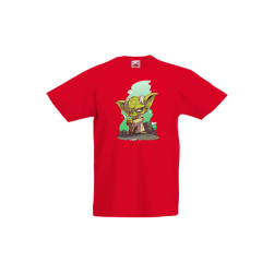 Детска Тениска Star Wars Междузвездни войни Tralala Star Wars Yoda, Червен,...