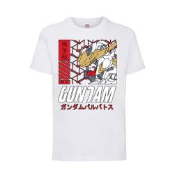 Детска Тениска Japan Animation Tralala Mobile Suit Gundam, Бял, 5-6 г. (116...