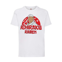 Детска Тениска Japan Animation Tralala Naruto Ichiraku Ramen, Бял, 7-8 г. (...